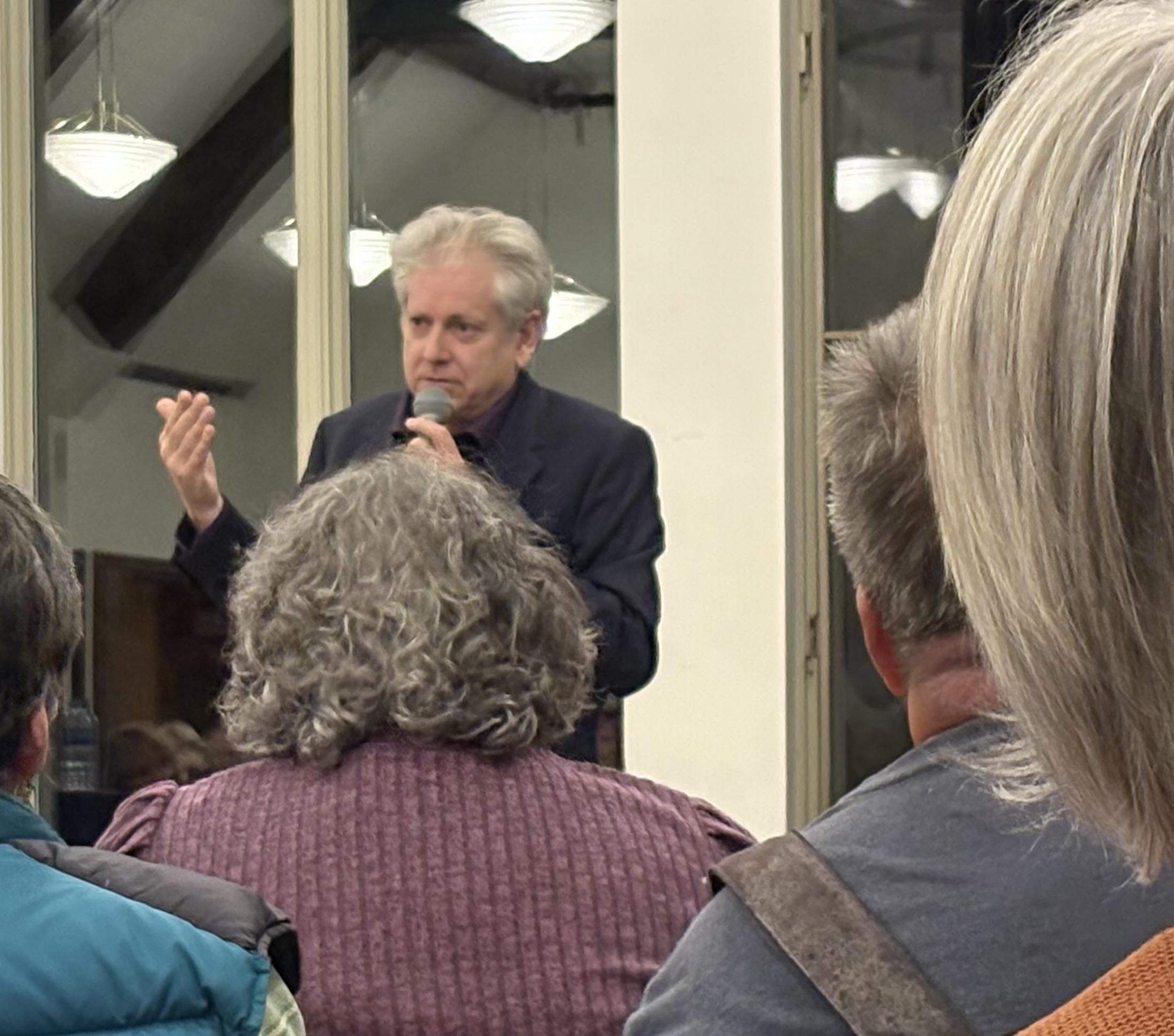 Former MP turned activist draws diverse crowd